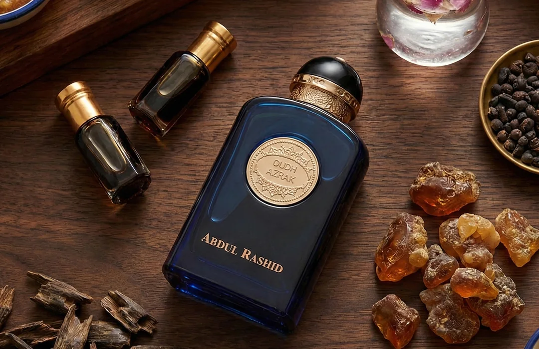 Abdul Rashid Oudh Azrak with oud wood and amber