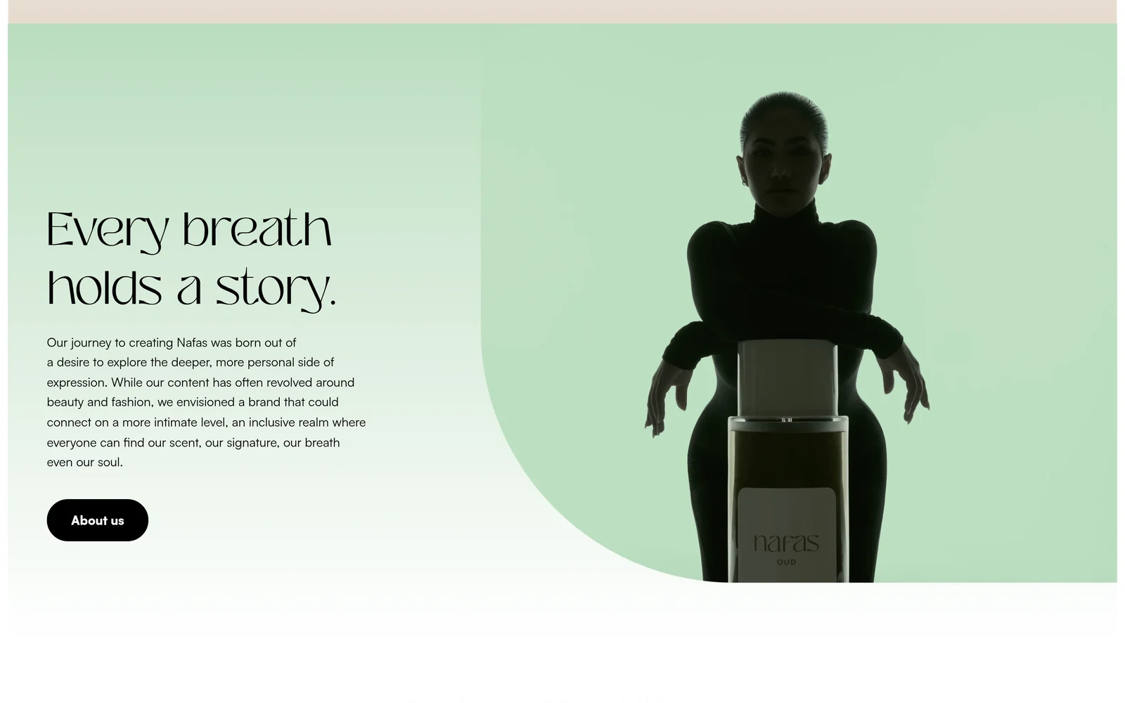 Nafas brand story section
