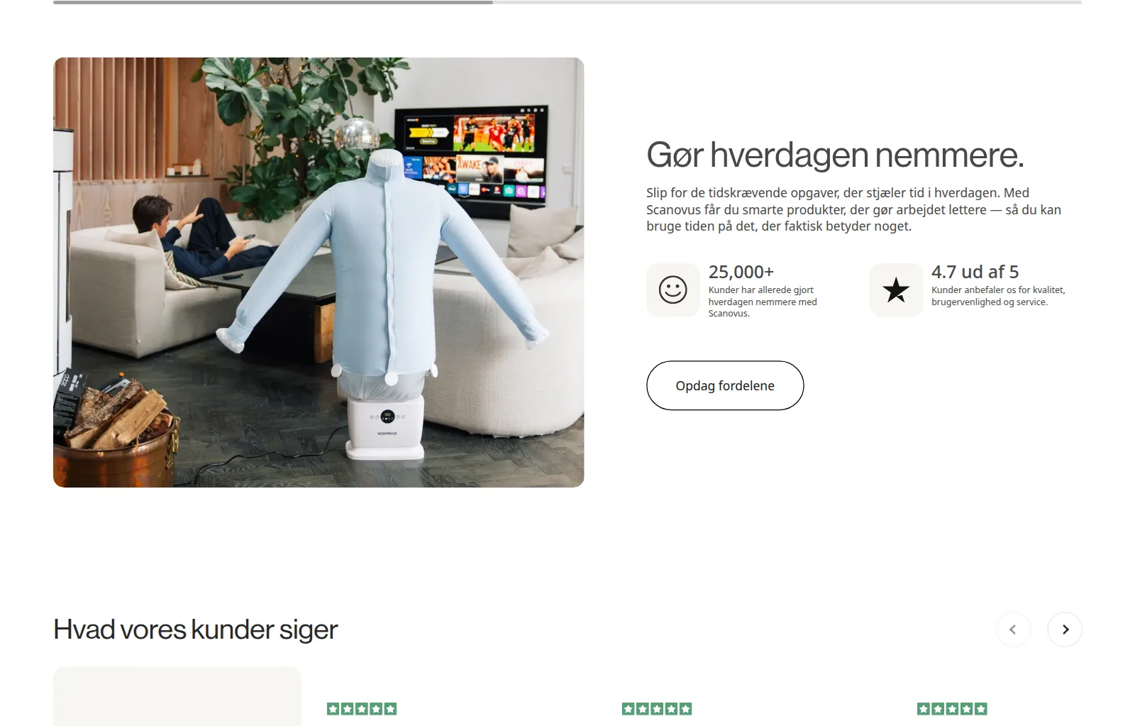 Scanovus product in use with customer numbers