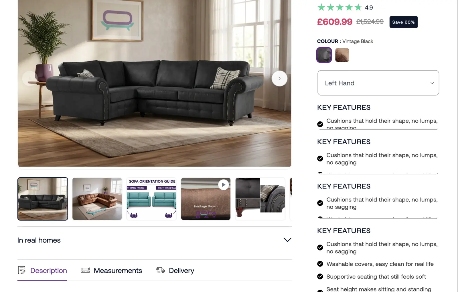 Sofa Bay product page