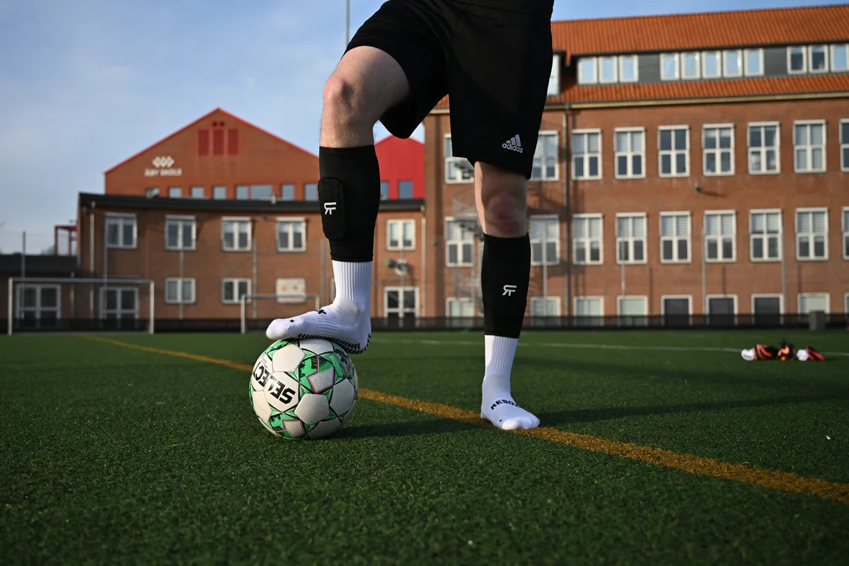 RF Sport football equipment on the pitch