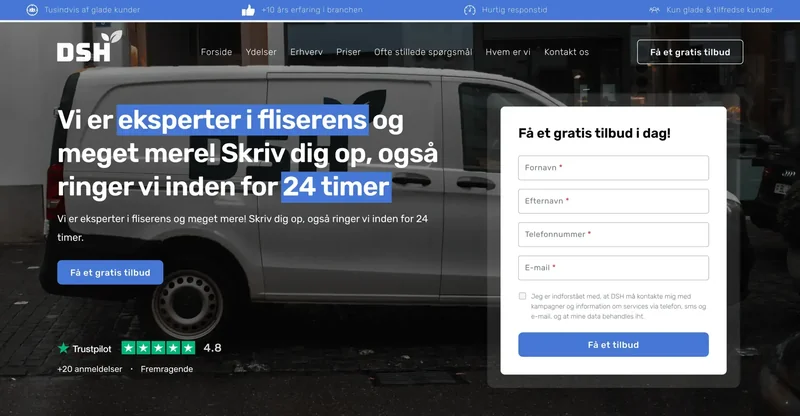 Din Service Hjælp — original project image
